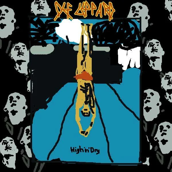 Album covers recreated in MS Paint. Google it.