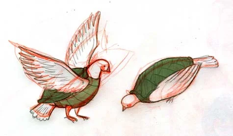 blythesdailydoodles:

Daily Doodle #125:
On the Second Day of Christmas, my true love gave to me - Two Turtle Doves :)
