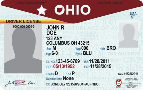 columbusdispatch:

No more pink driver’s licenses, thanks to a new design by Columbus College of Art &amp; Design students
(They’ll match a CCAD design for new license plates, whose slogans will be chosen by Ohians in a poll here)