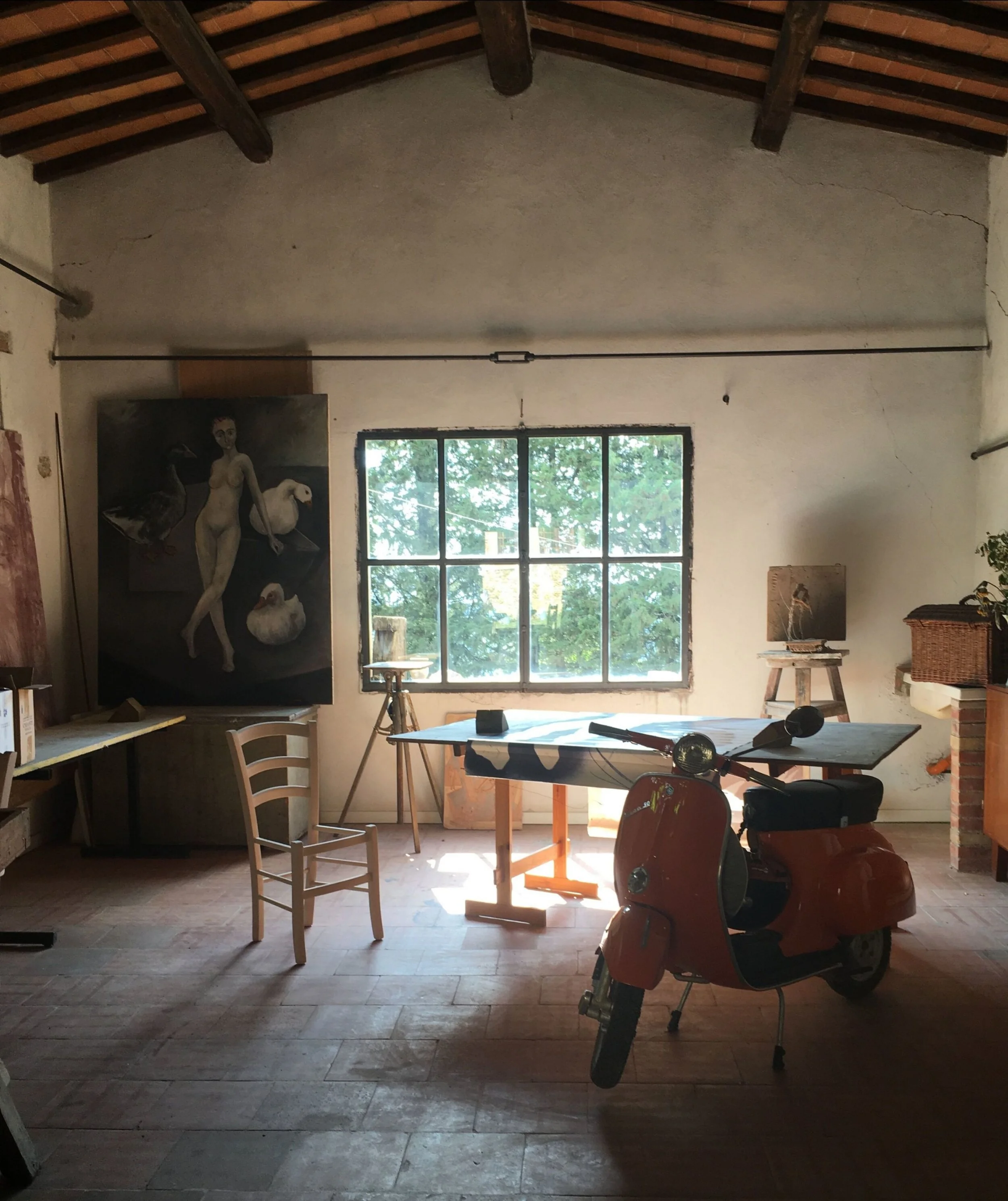 Our own private studio for the week!