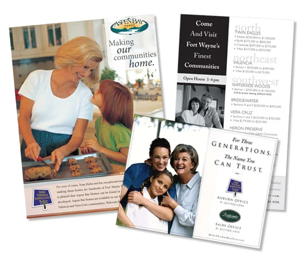 ^ Mike Thomas Realtor - ads for various publications featuring new home communities built by Mike Thomas.