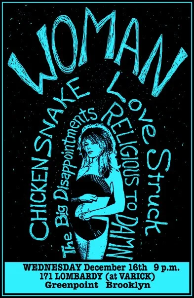 END OF THE WORLD, CENTER OF THE UNIVERSE with WOMAN / Chicken Snake / Religious To Damn / The Big Disappointments / Love Struck