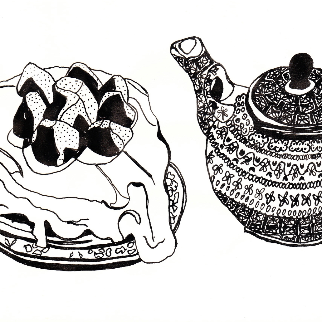 Cake and teapot, 2012