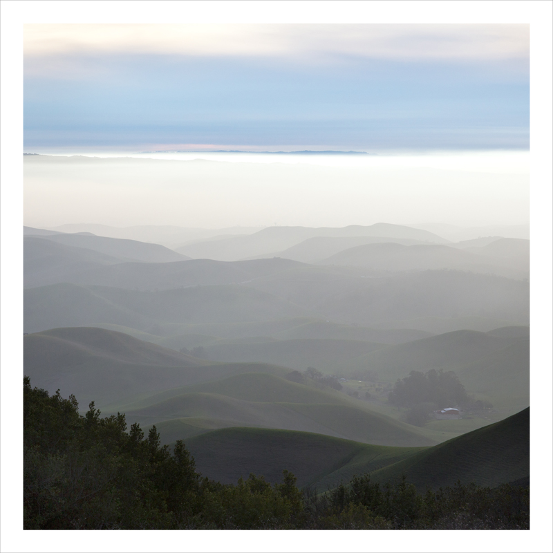 valley fog, California