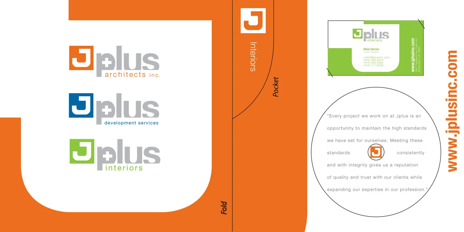 This is how the inside looks with lines indicating where it folds and where the CD and buisness card are placed