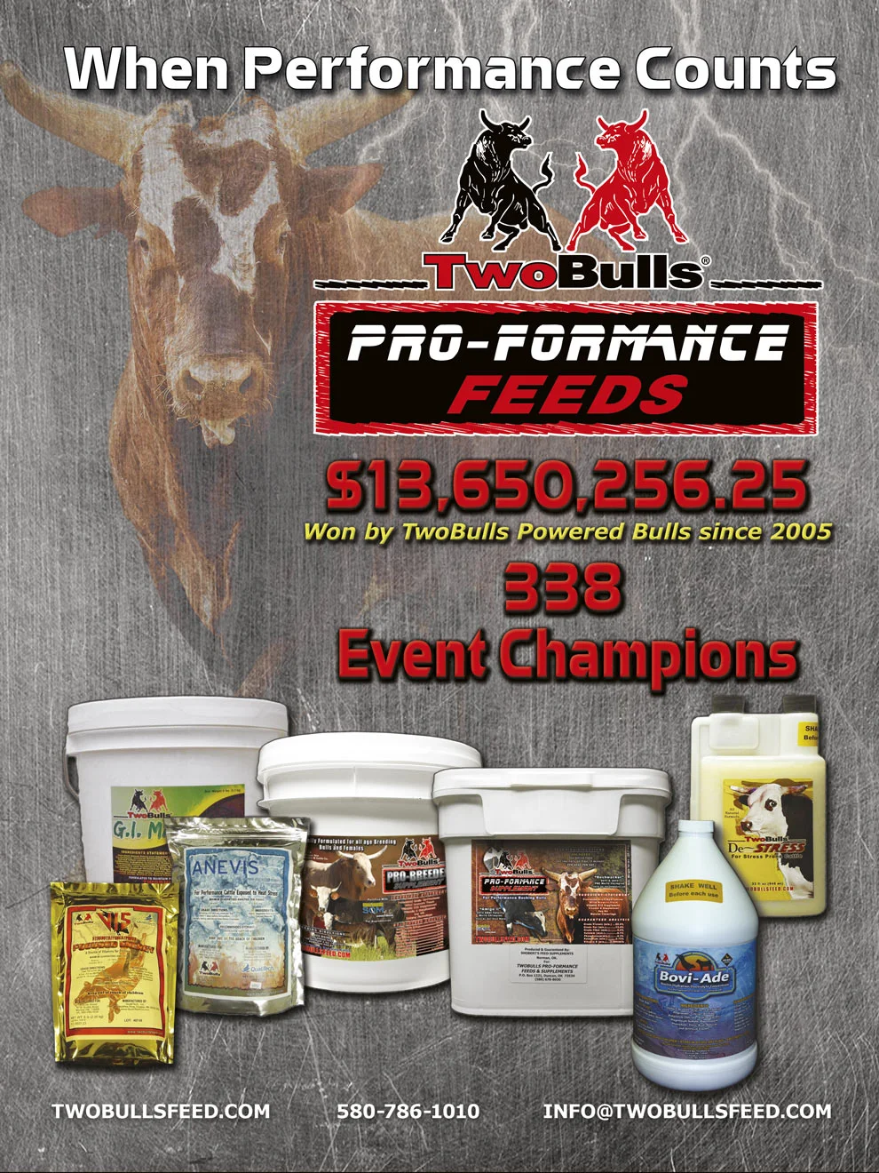 Bucking Stock Magazine Half Page Ad