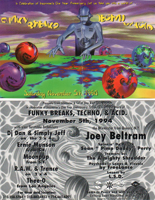 My first time playing for Insomniac Events in 1994