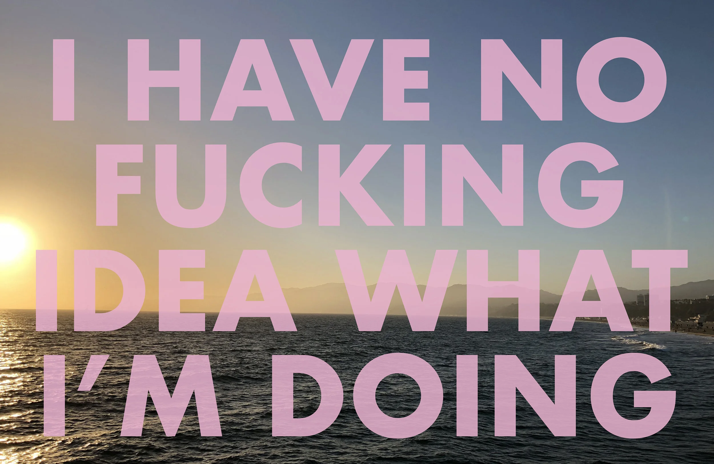 IHAVENOFUCKINGIDEADWHATIMDOING , 2018 Santa Monica Pier, CA