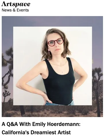 Artspace Q &amp; A with Emily Hoerdemann: California's Dreamiest Artist