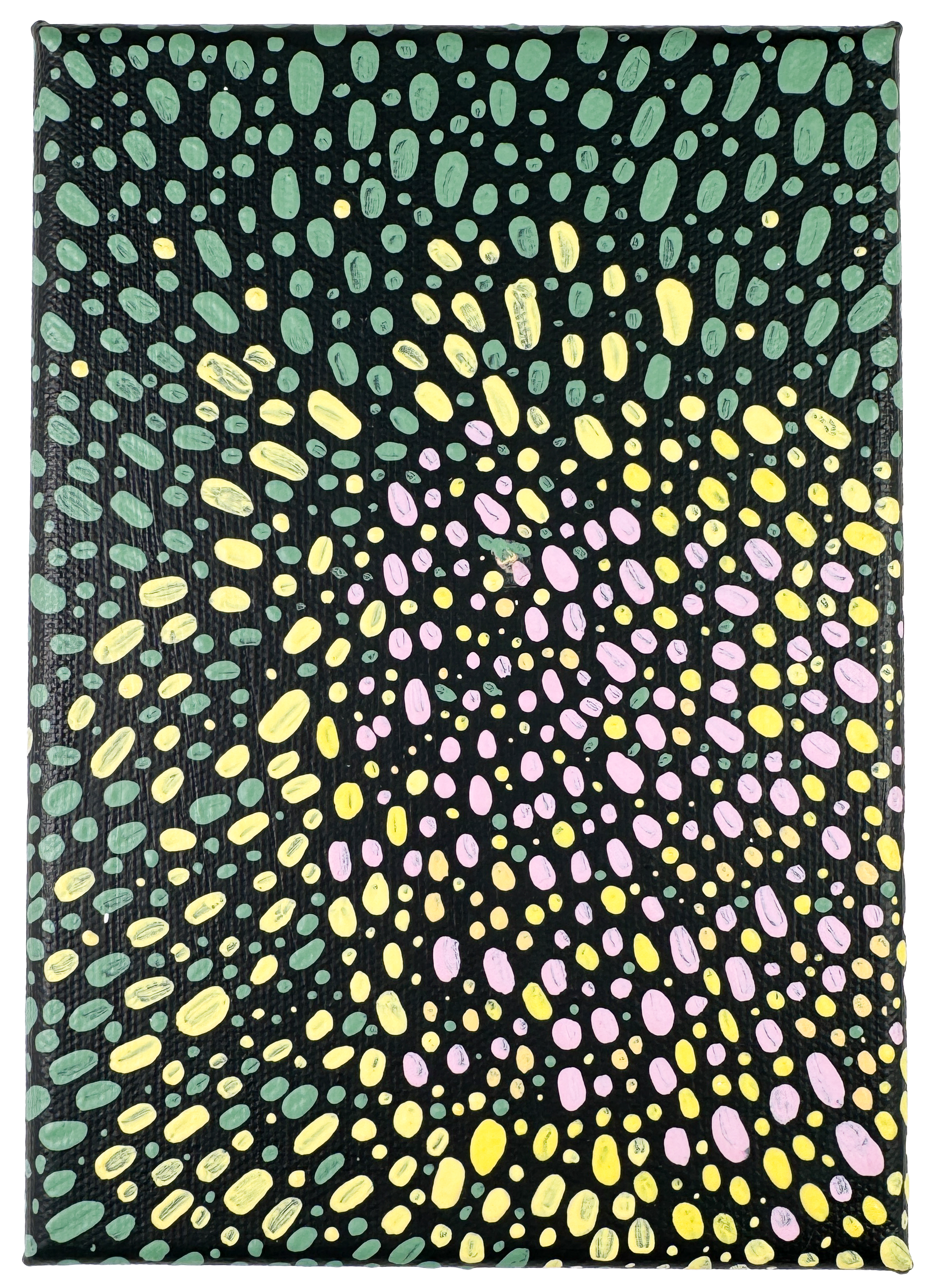 Purple Pasque I, 2026 Acrylic on canvas 7 x 5 inches