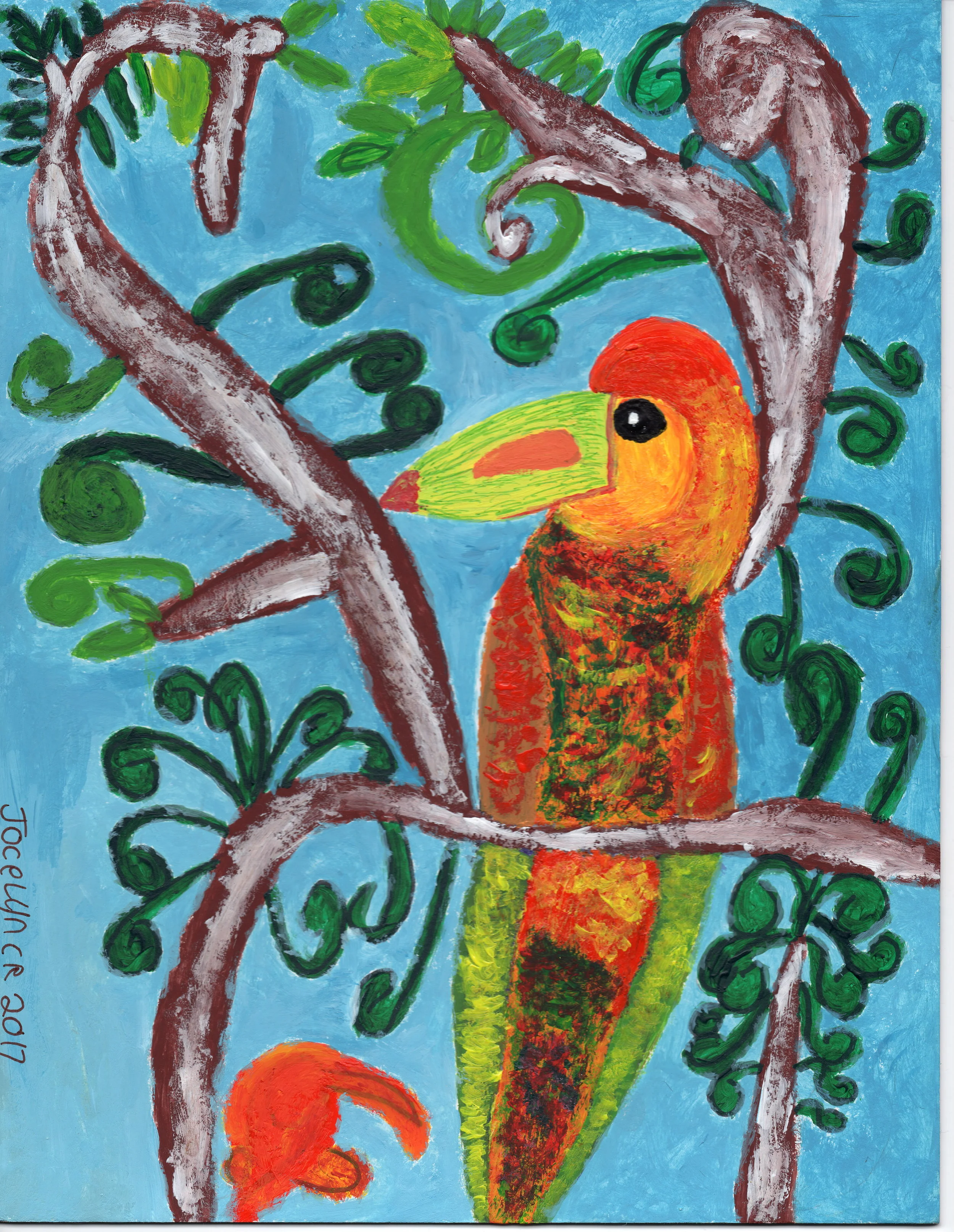 2017 toucan in tree 8.5x11 cardboard.JPG