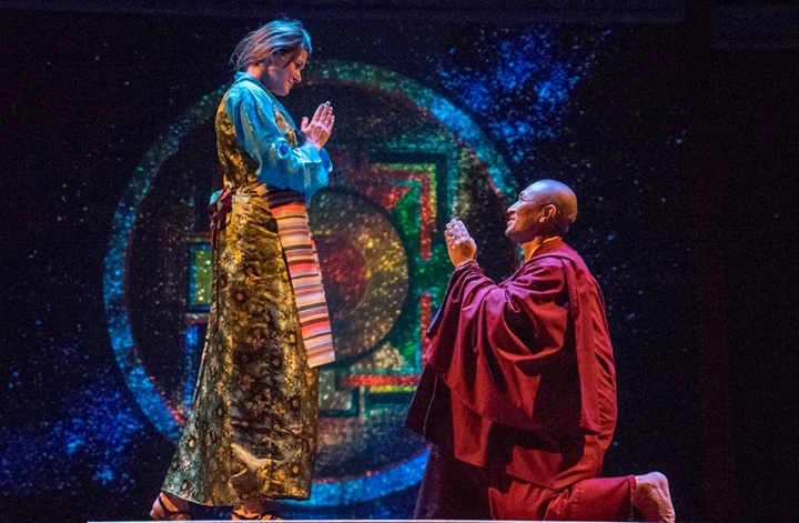Amanda Sitton as Mother, and Tsering Dorjee Bawa as Boy - photo by Daren Scott