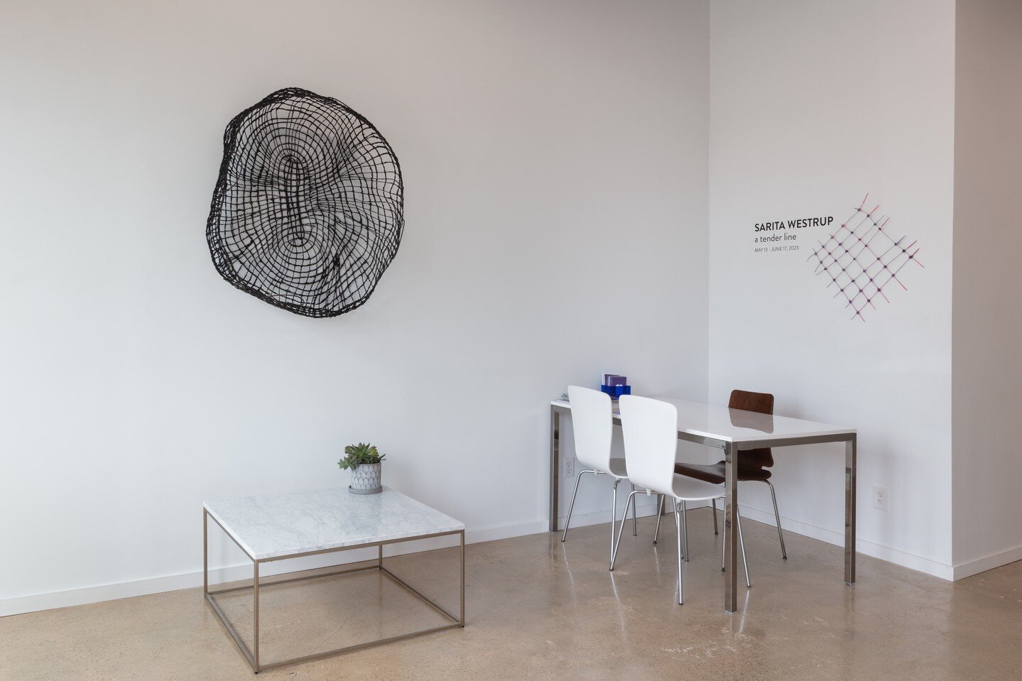 This is the last week to visit Cluley Projects and experience Sarita Westrup: a tender line.

The exhibition is on view through  this Saturday, June 24th, 2023.

Dallas-based artist Sarita Westrup is one of two winners of Cluley Projects' 2022 Open C