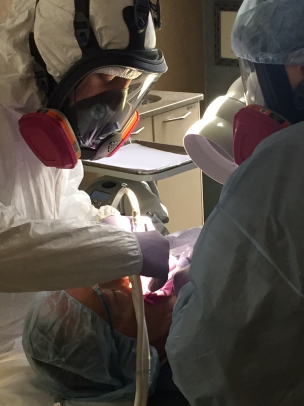 Dr. Matthew Kogan removing dental amalgam utilizing the SMART protocol (minimizing mercury exposure)