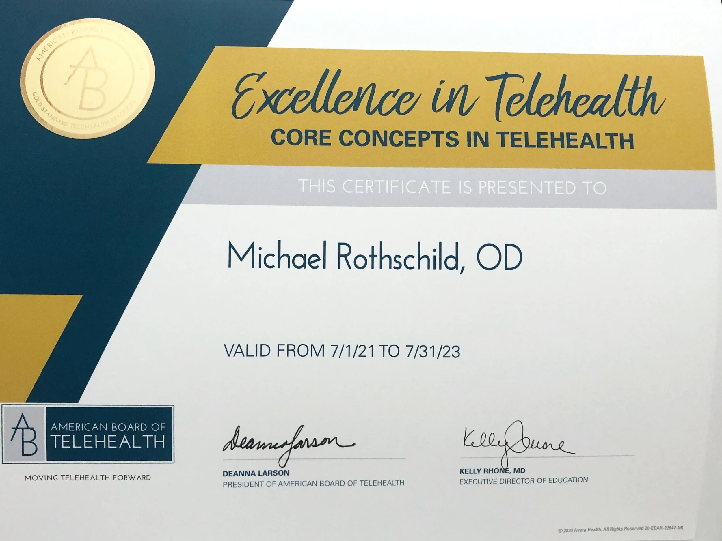Certification in Telehealth