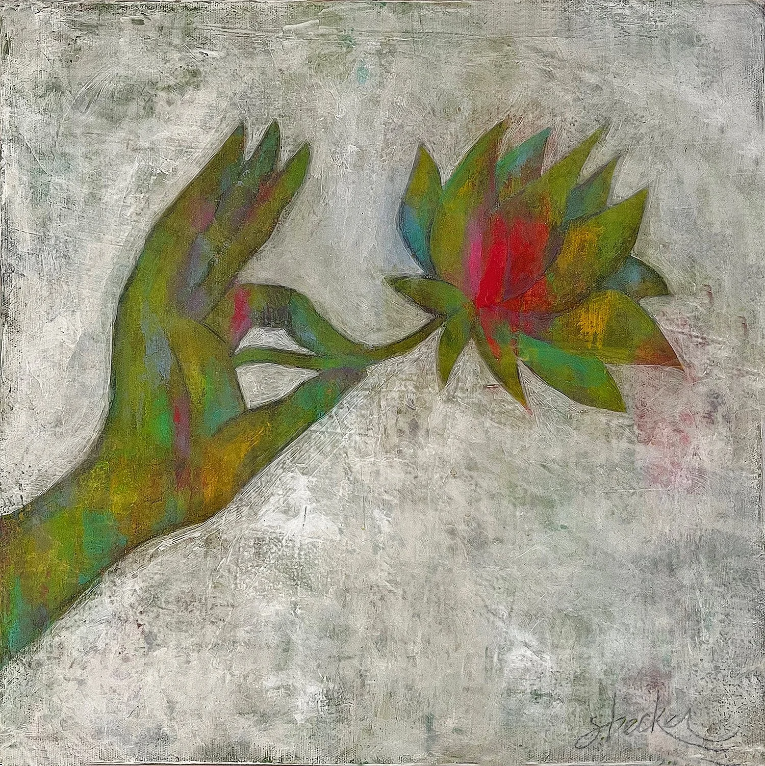 2022 PAINTING_gyana mudra lotus_16x16.jpg