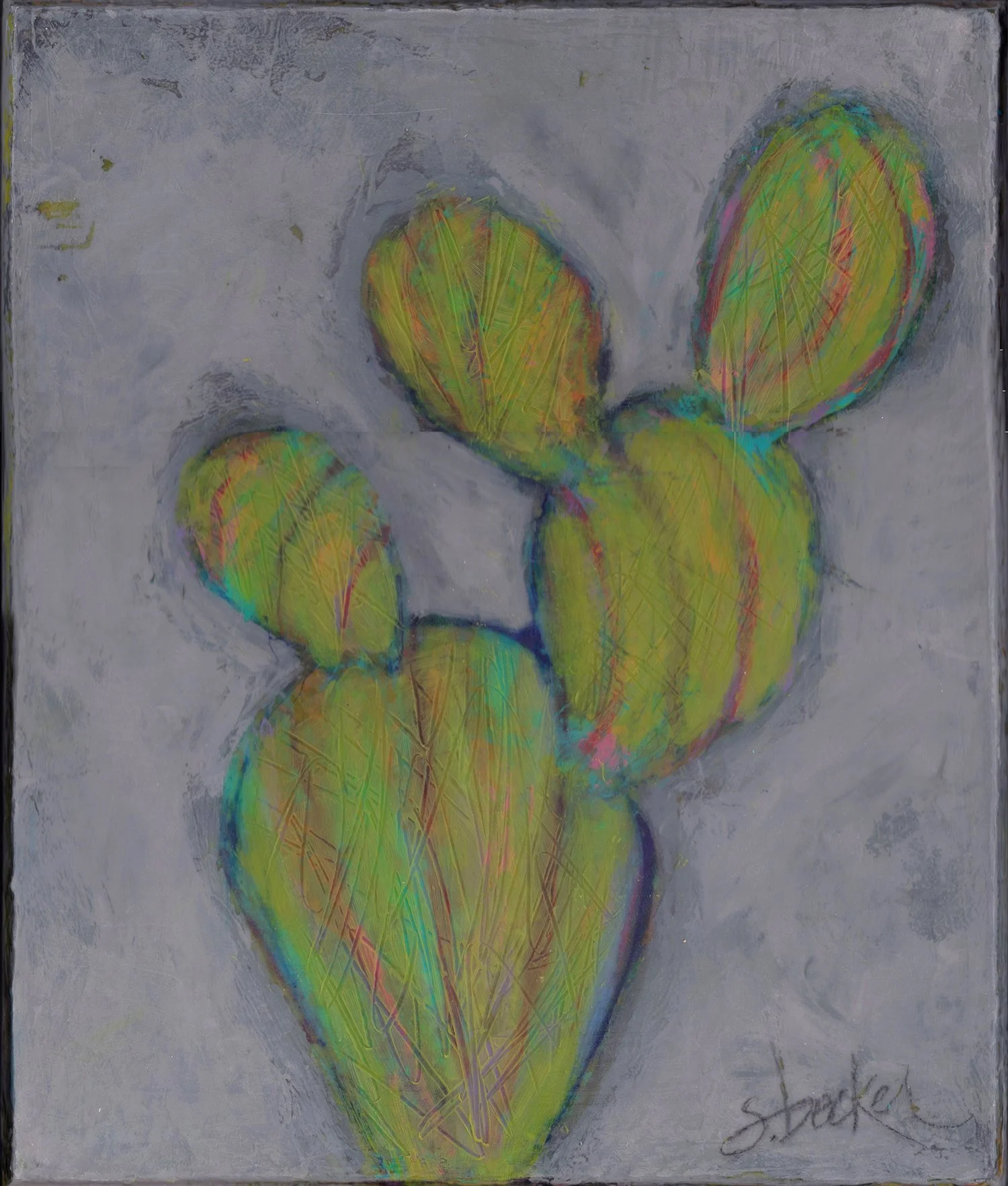 2022 PAINTING_cacti_prickly pear stripe _12x10.jpg