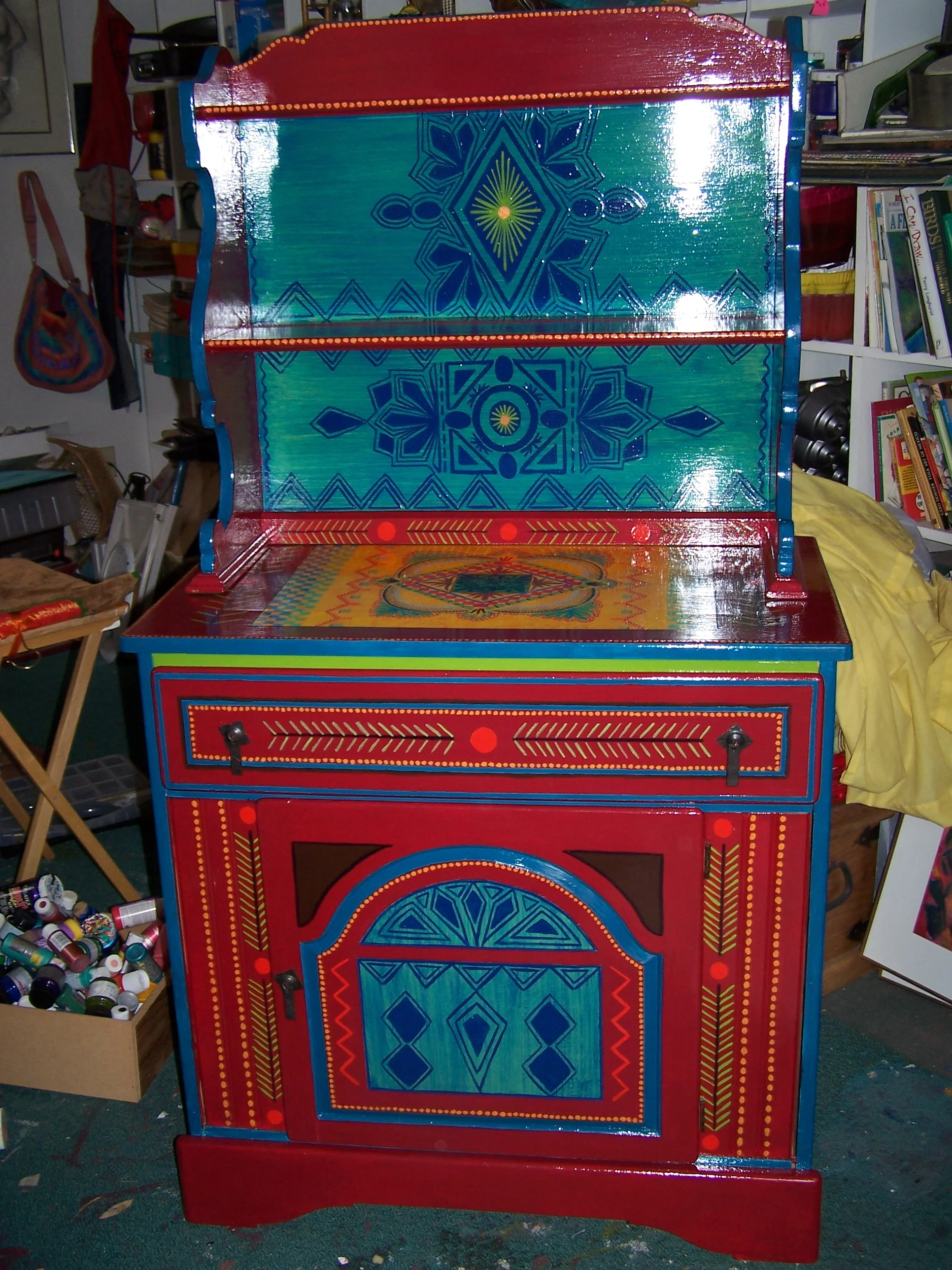  Tall cabinet can be used in kitchen, diningroom, bedroom--wherever! 