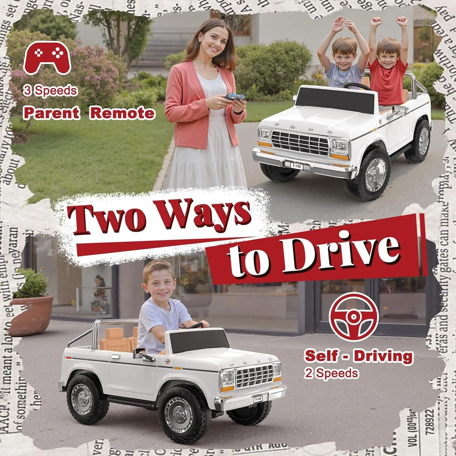 Vintage Party Entrance Car (For Kids)