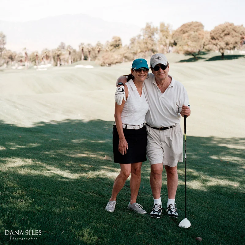 Golf day with Dad and Hilarie