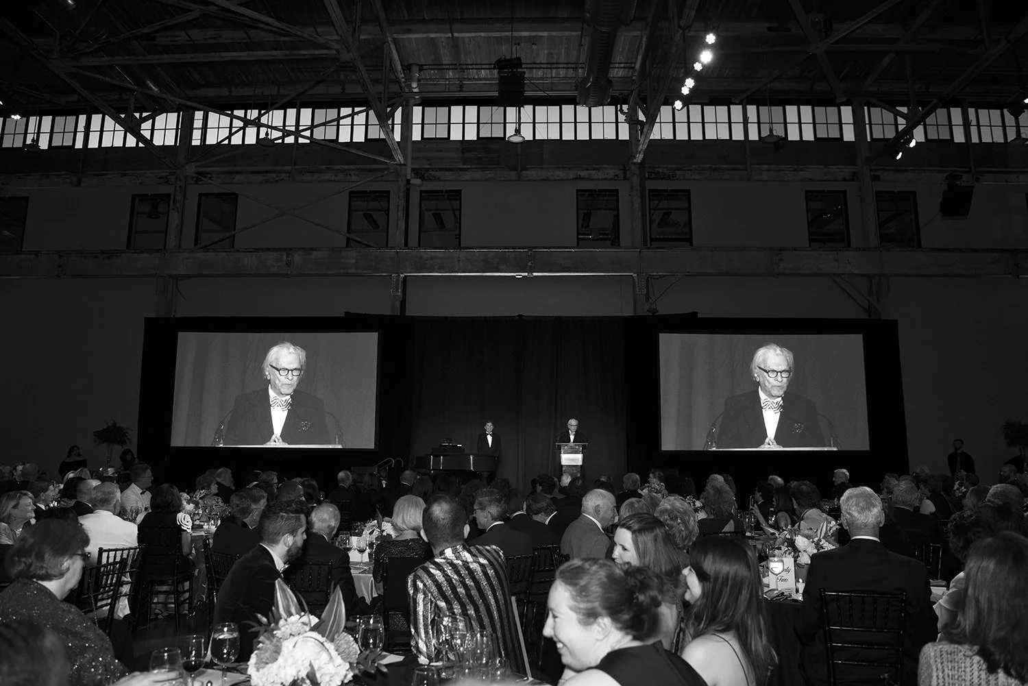 Morris Nathanson honored on stage for contributions to arts, design, and cultural preservation