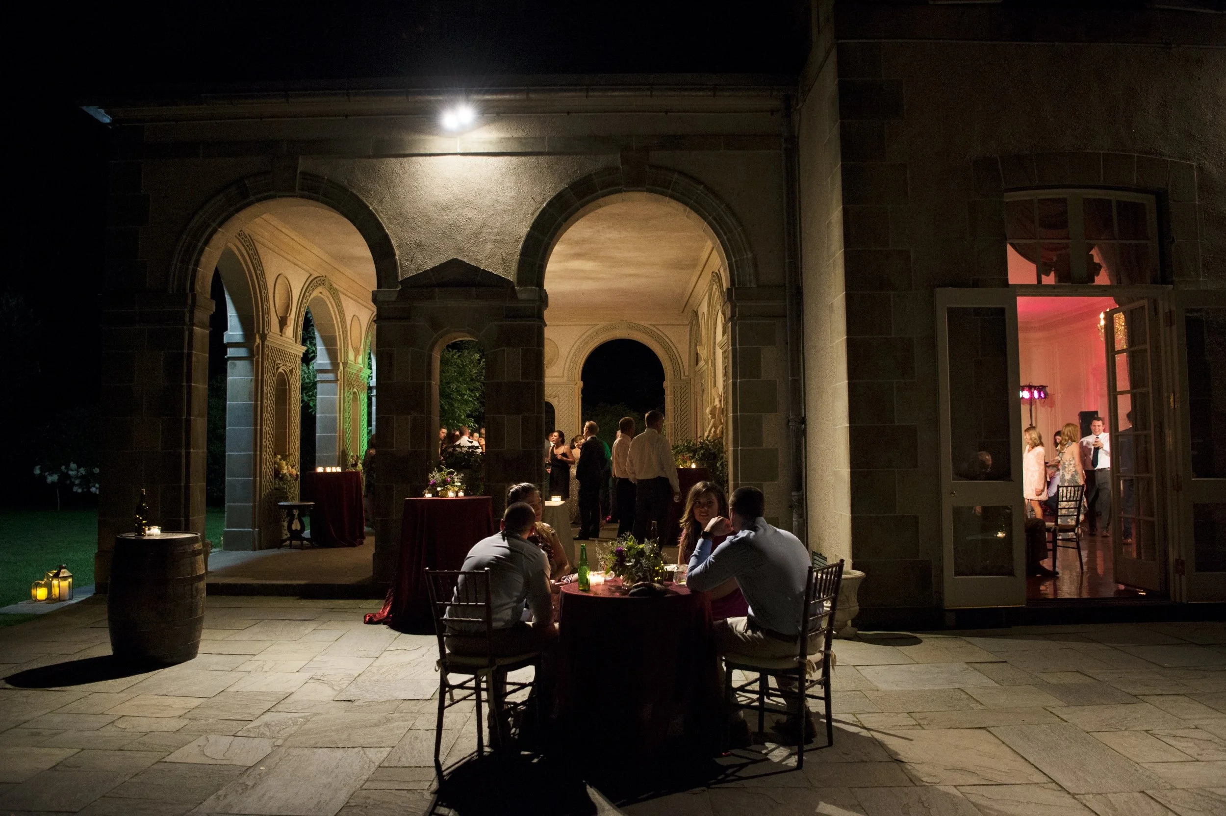 Glen Manor House porch at night
