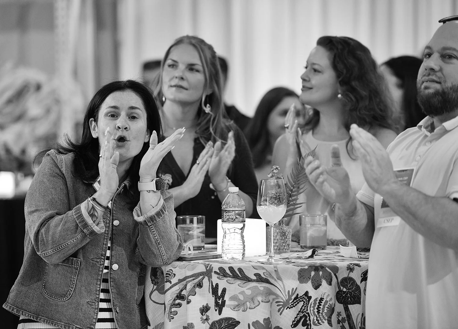 Guest cheering at ILEA event