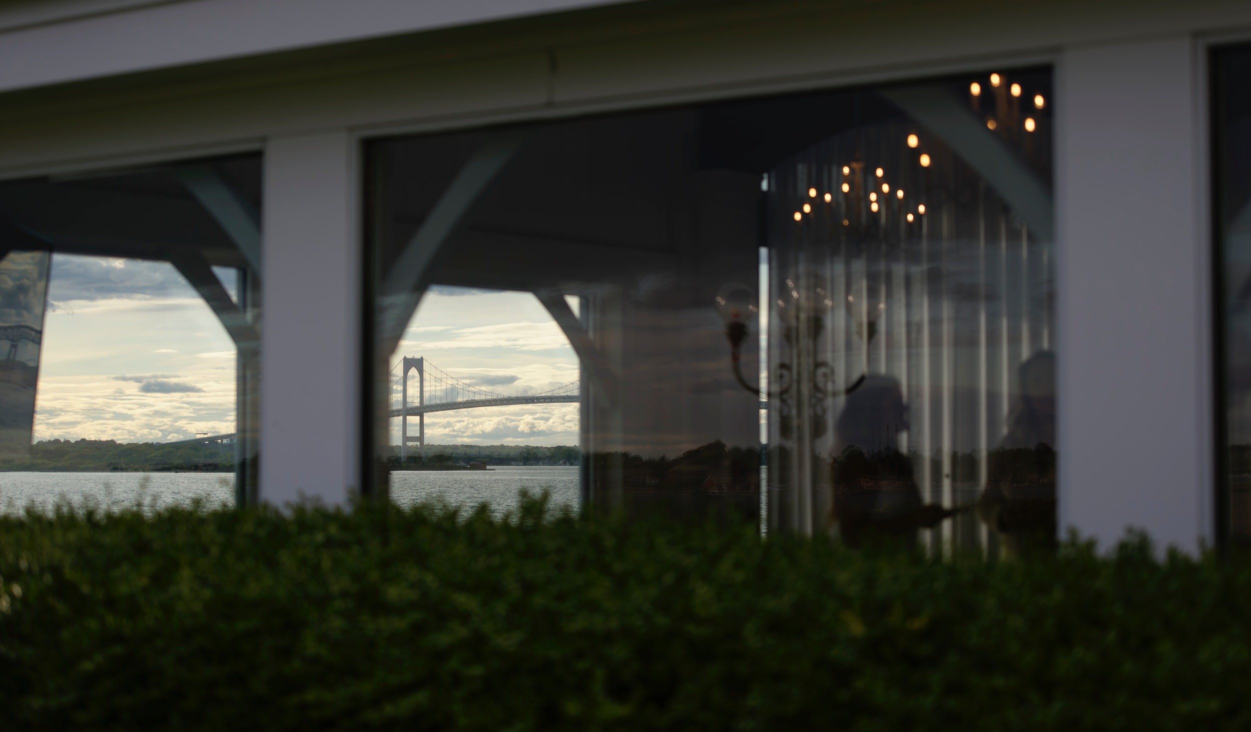 Pell Bridge view from Belle Mer, Newport, RI