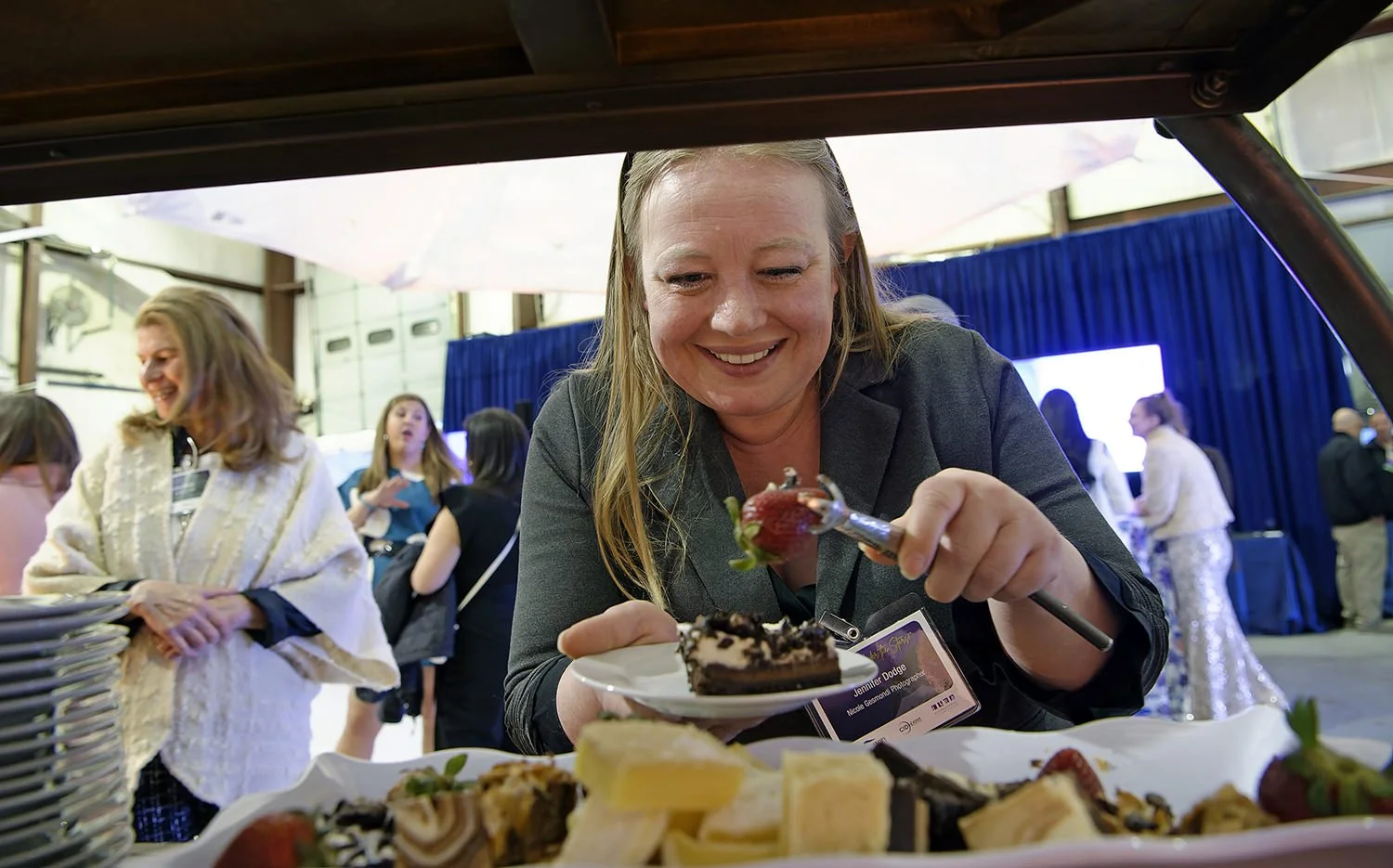 Dessert buffet at Chase Canopy Open House