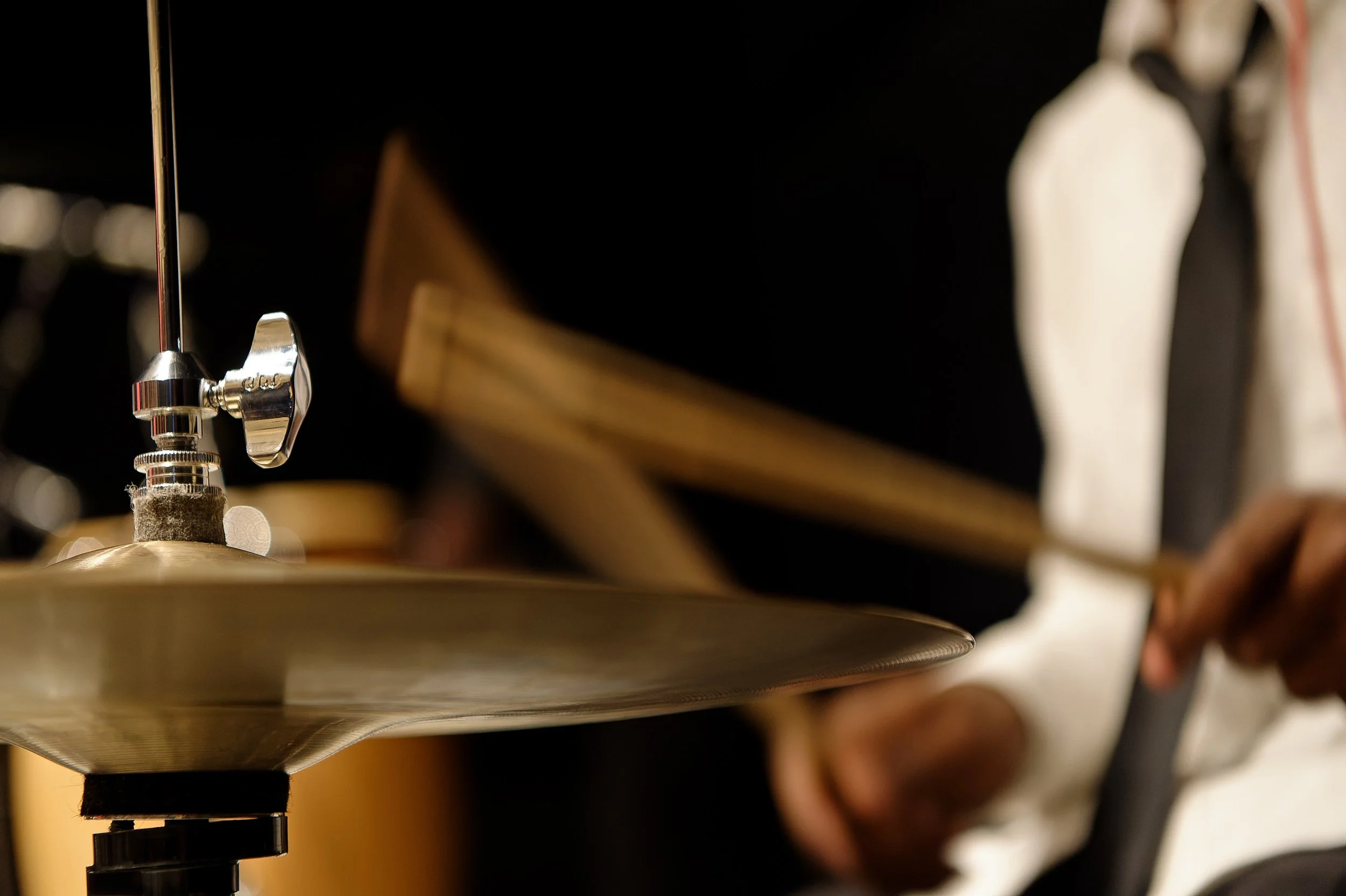 Drums in motion during UMANI music video production at SIR Music Studio in New York City for Hank Agency Group.