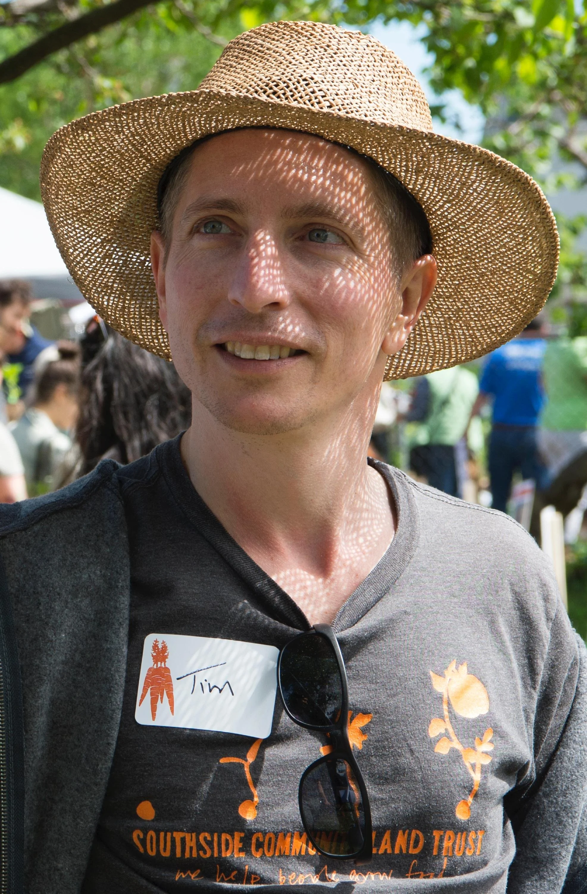 Southside Community Land Trust staff member at Annual Plant Sale.