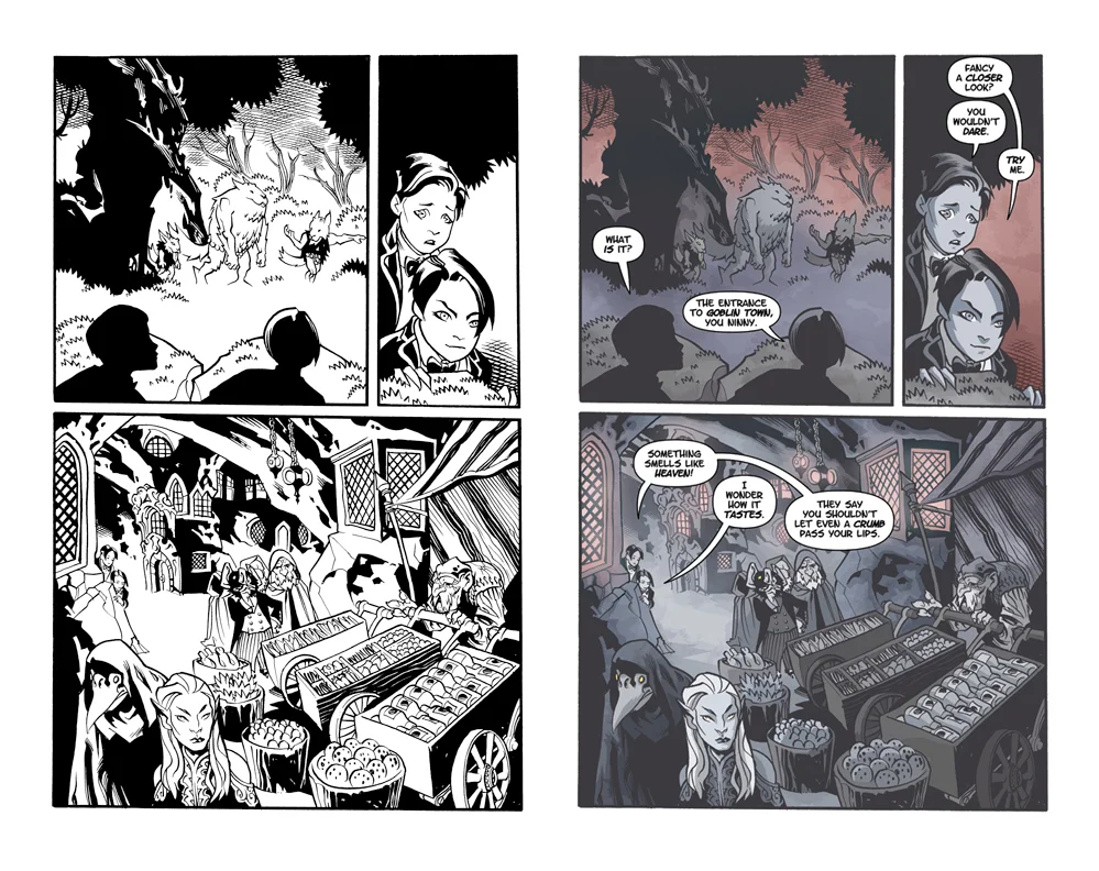 Courtney Crumrin Vol 6 PG 09 (2014) (line art by Ted Naifeh)