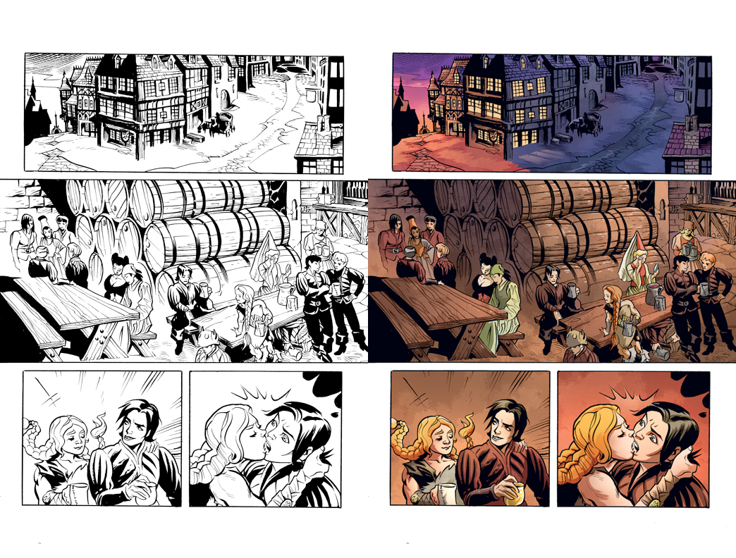 Princess Ugg #05 PG 07 (2014) (line art by Ted Naifeh)