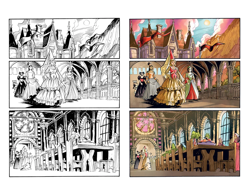 Princess Ugg #03 PG 14 (2014) (line art by Ted Naifeh)