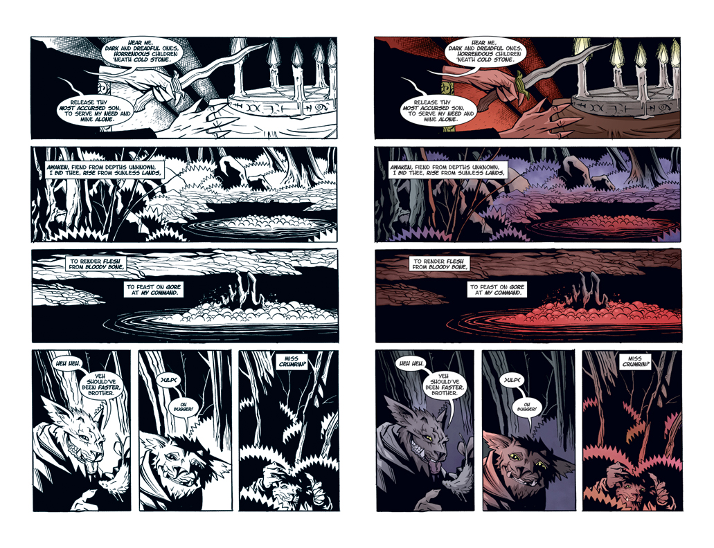 Courtney Crumrin Vol 2 PG 11 (2012) (line art by Ted Naifeh)