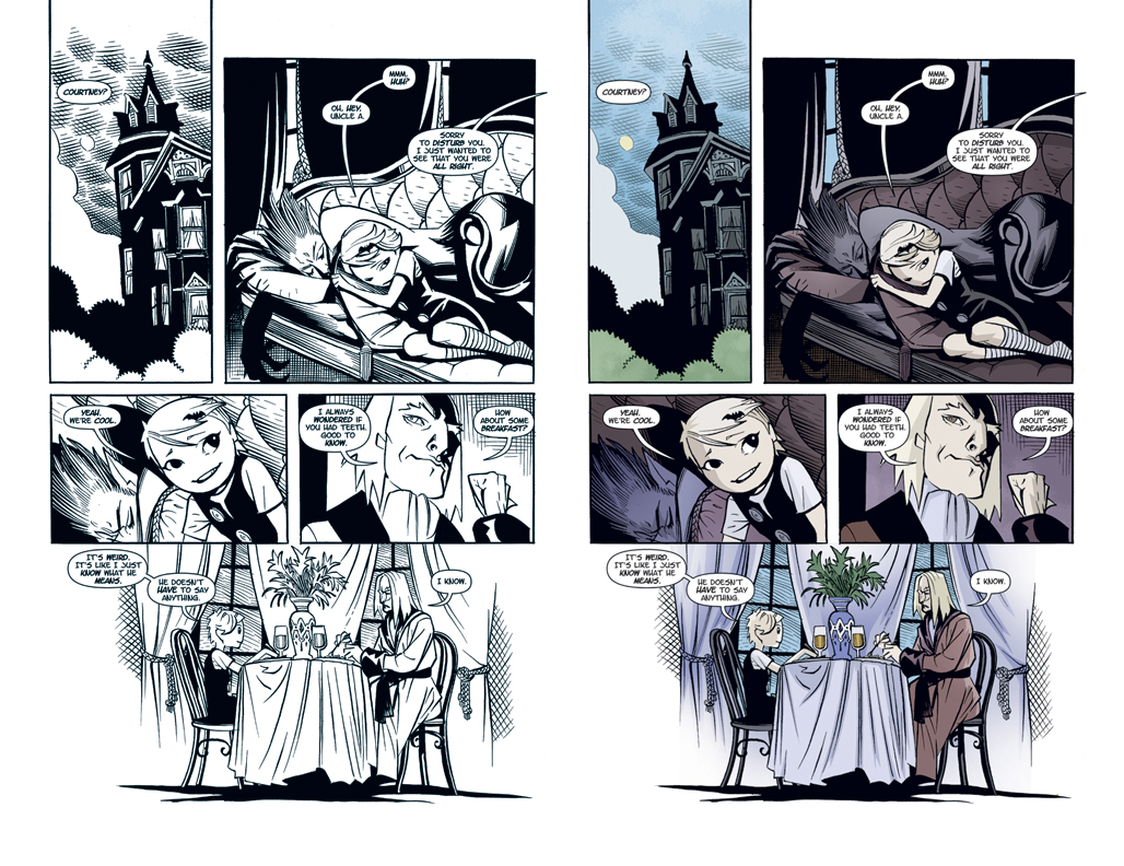 Courtney Crumrin Vol 2 PG 66 (2012) (line art by Ted Naifeh)