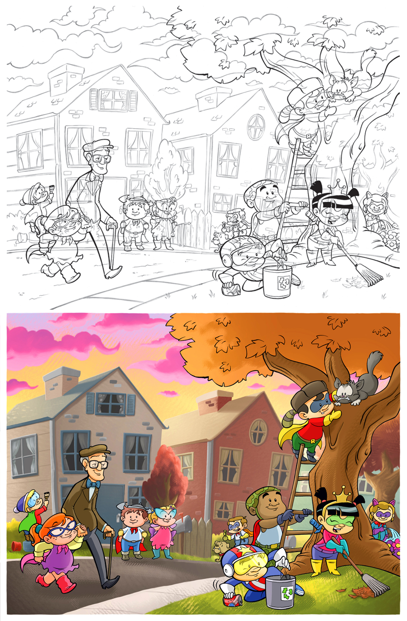 Do-Gooders PG 14-15 (2015) (lineart by Justin Wagner)