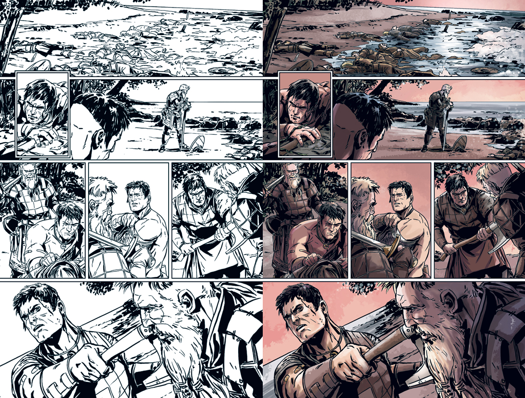 Savage Sword #10 PG 13 (2015) (lineart by Marc Laming)