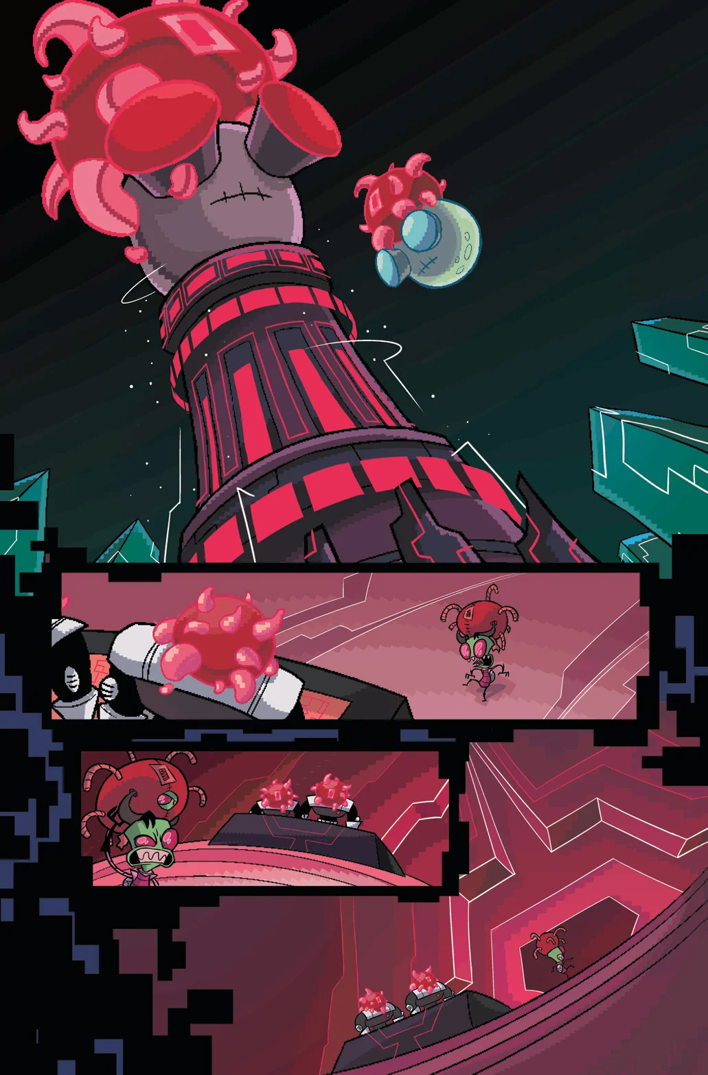 Invader ZIM #23 PG 12 (2017) (colors by fred c. stresing)