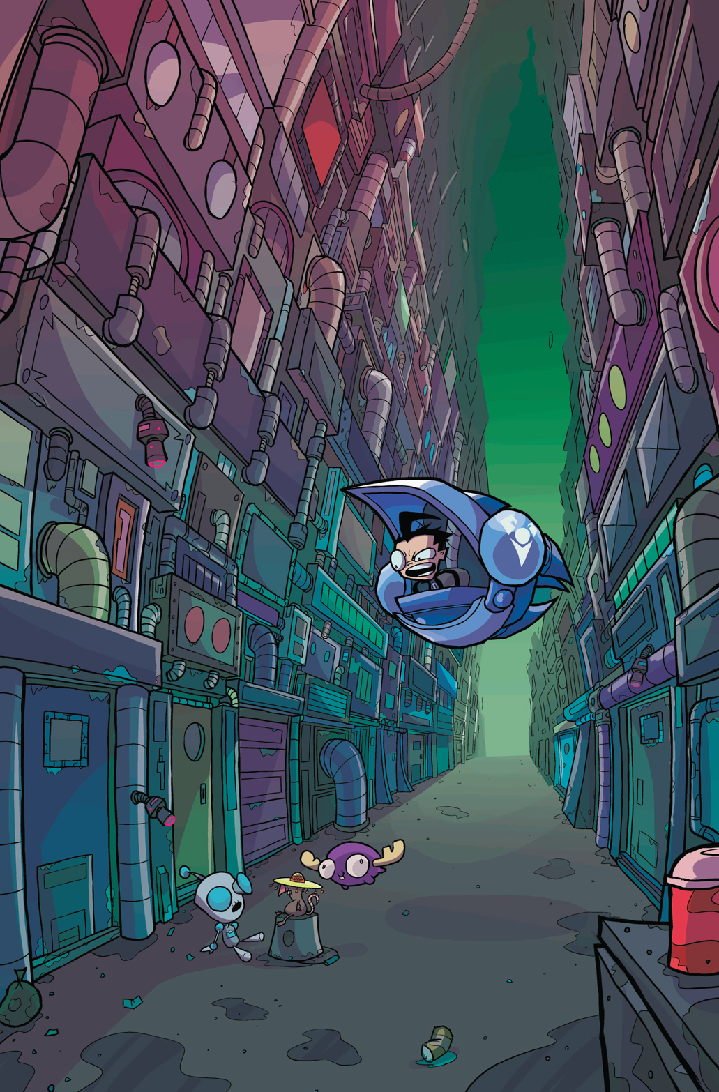 Invader ZIM #24 PG 22 (2017) (colors by fred c. stresing)