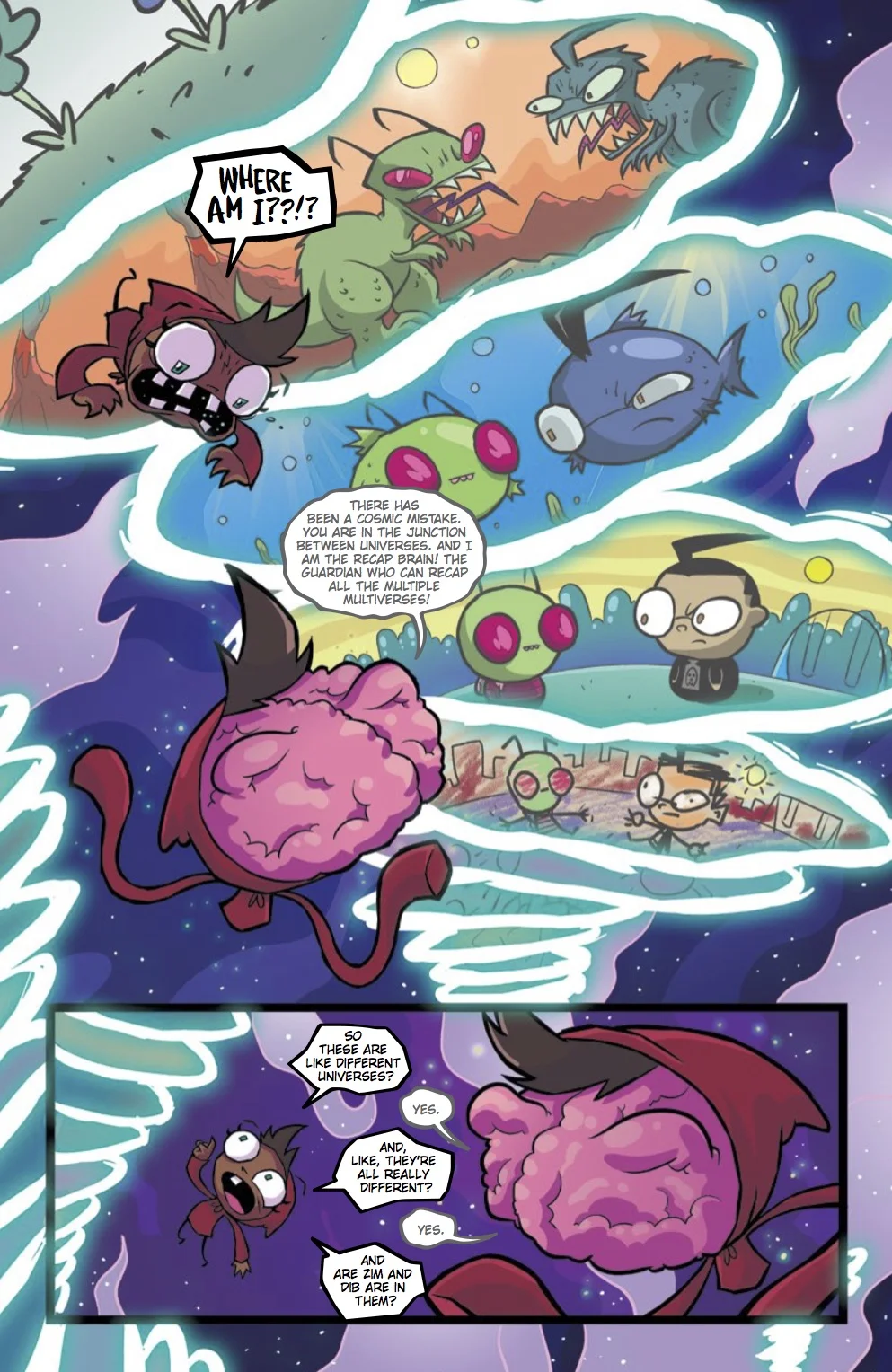 INVADER ZIM #40 PG1 (2019) (COLORS BY FRED C. STRESING AND WRITTEN BY ERIC TRUEHEART)