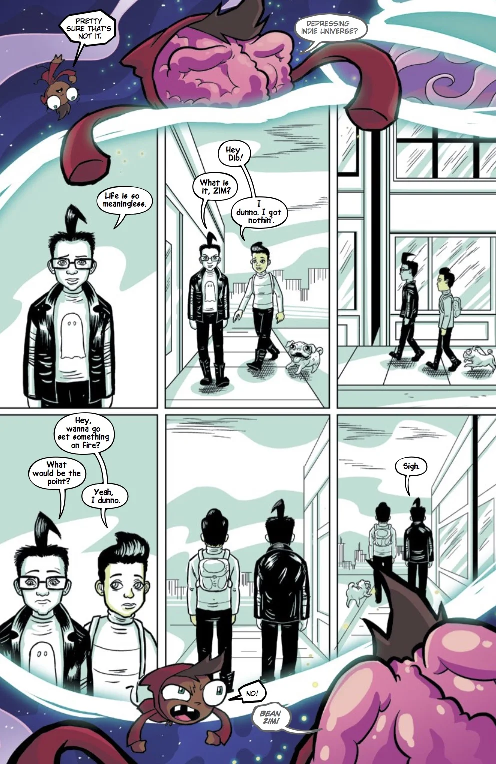 INVADER ZIM #40 PG19 (2019) (COLORS BY FRED C. STRESING AND WRITTEN BT ERIC TRUEHEART)