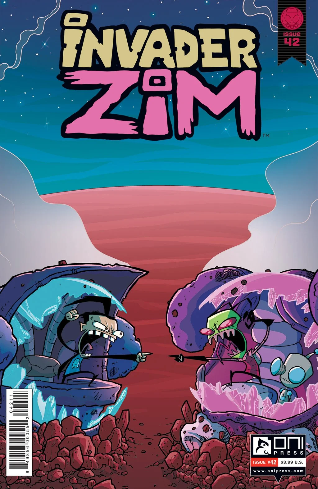 INVADER ZIM #42 COVER (2029) (COLORS BY FRED C. STRESING)