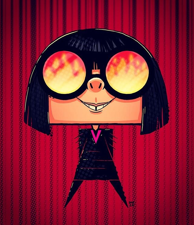 Edna #incredibles #ednamode #pixar #disney #fanart #art #digitalart #cintiq #artistsoninstagram #dailysketch #artoftheday #artoninstagram