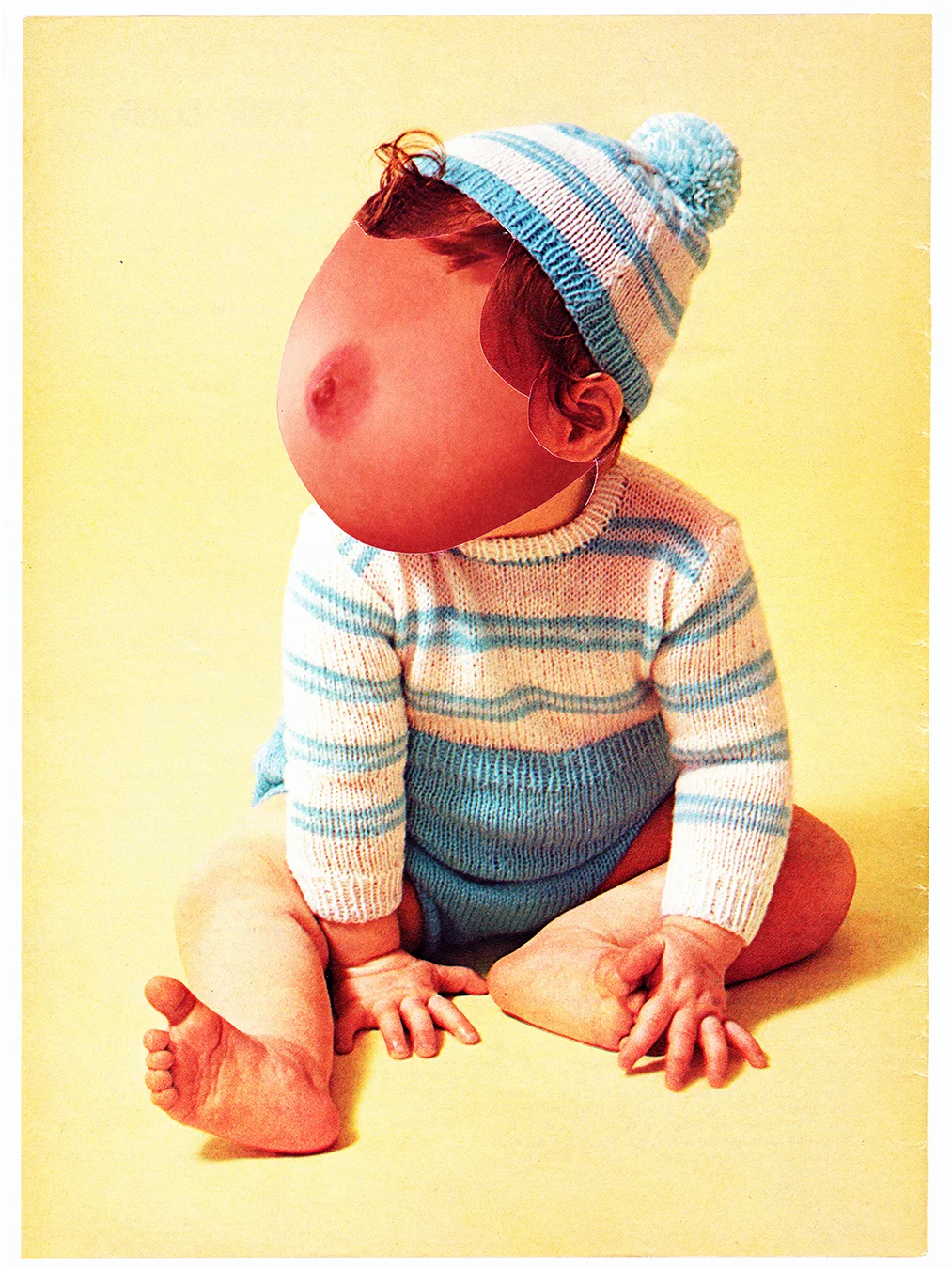 One Track Mind, 2014Collage 9 x 12 Inches