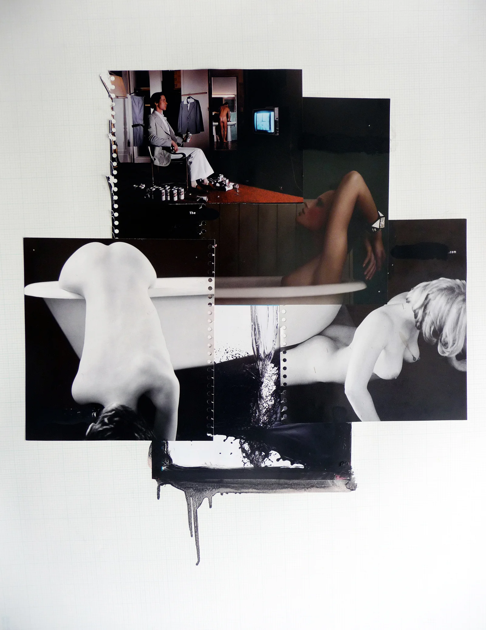 The Bath, 2009Collage