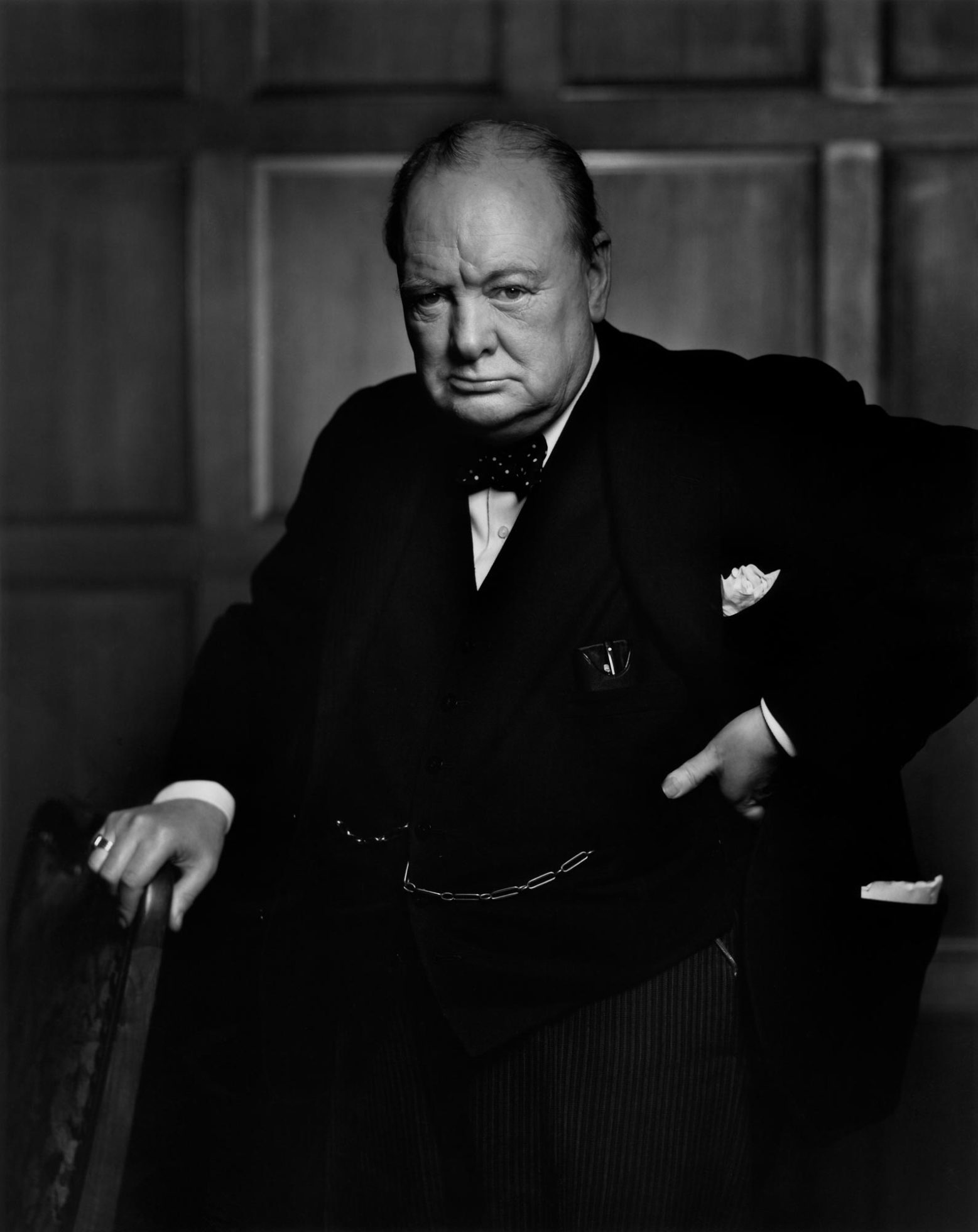 Yousuf Karsh, "Winston Churchill" Digital Scan of Photograph, 1941, http://karsh.org/photographs/winston-churchill