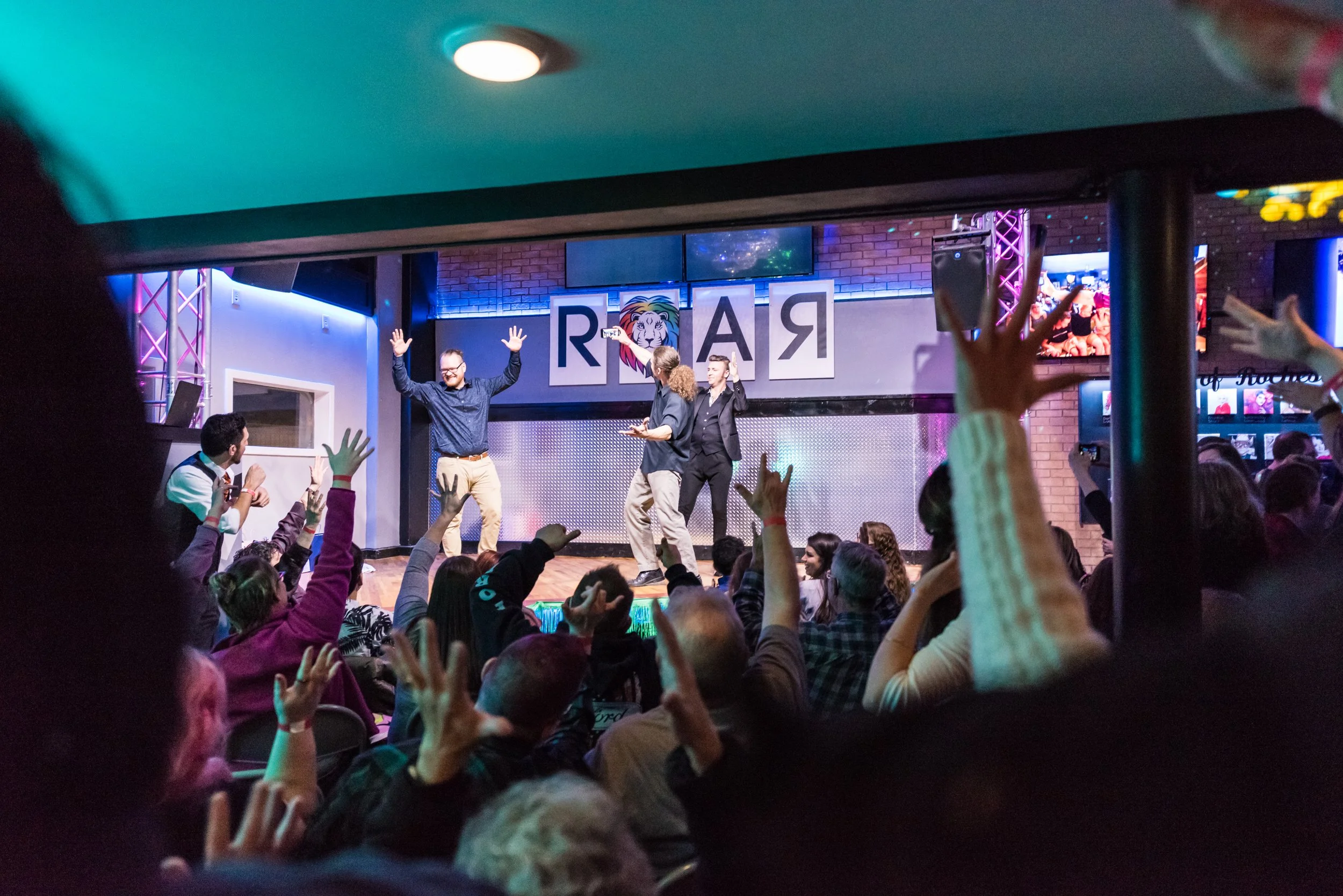  ROC That! Celebrates it's second anniversary American Sign Language improv and open stage event at ROAR, Rochester NY, Jan 11, 2020. 