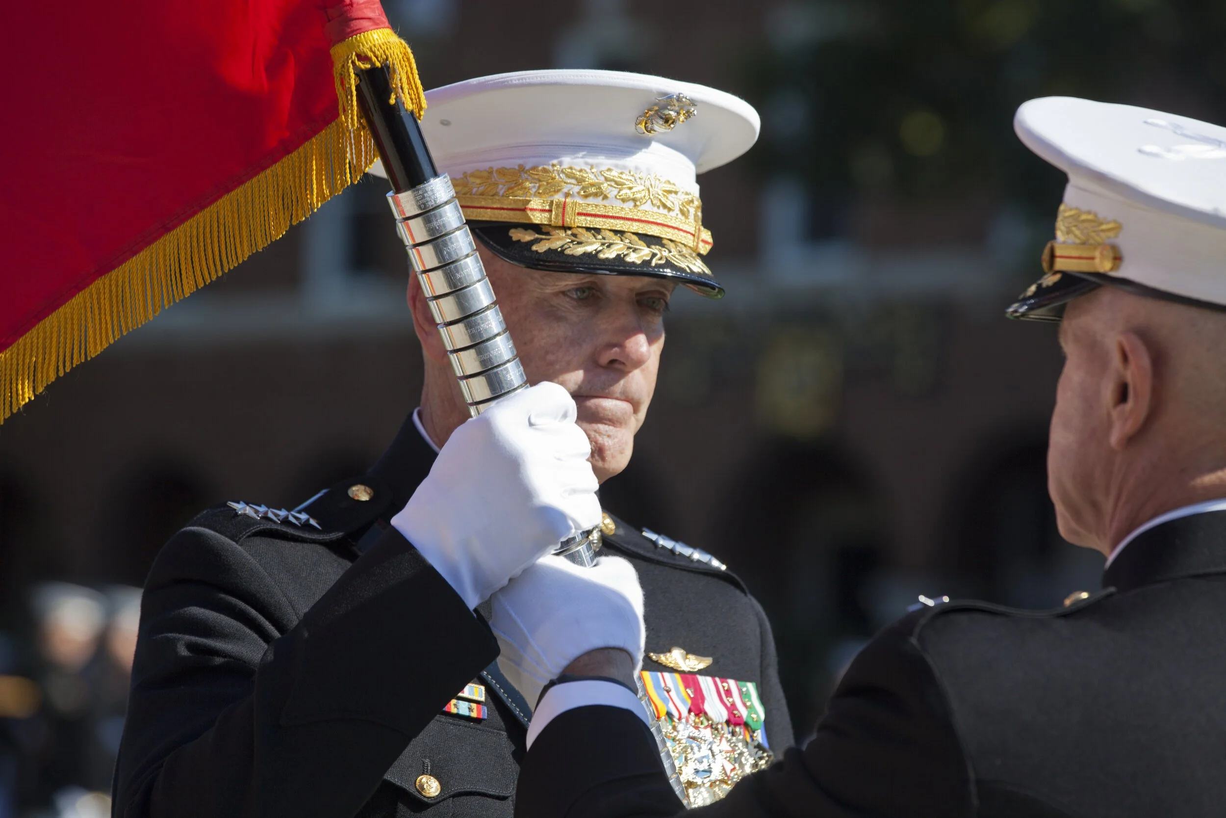 USMC General Joseph Dunford takes Command of the US Marine Corps at Marine Barracks Washington, Washington DC