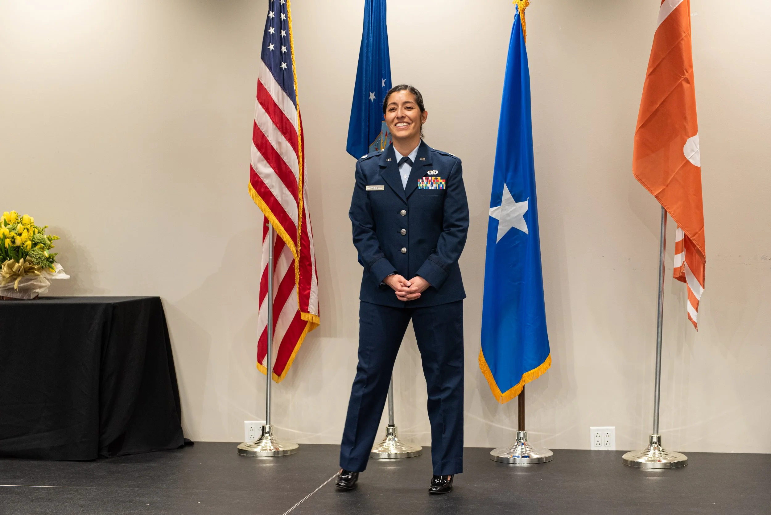U.S. Air Force Promotion Ceremony at the Women's Military Memorial in Arlington, VA. 